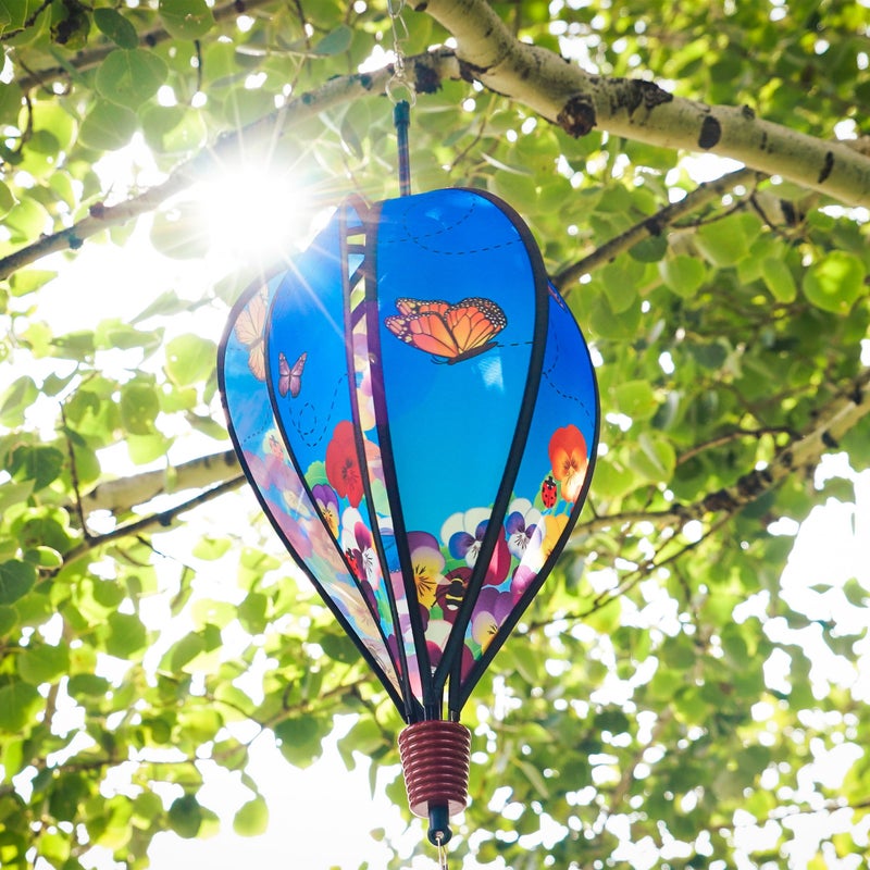 In the Breeze 0988 Spring Pansies Hot Air Balloon Wind Spinner-Outdoor Hanging Decoration - Image 5